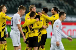 บุนเดสลีกา มึนเช่นกลัดบัค 4-2 ดอร์ทมุนด์ Borussia Moenchengladbach 4-2 Borussia Dortmund