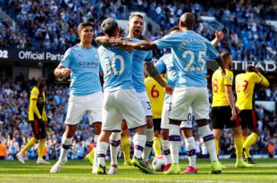 คลิปไฮไลท์พรีเมียร์ลีก แมนฯ ซิตี้ 8-0 วัตฟอร์ด Manchester City 8-0 Watford