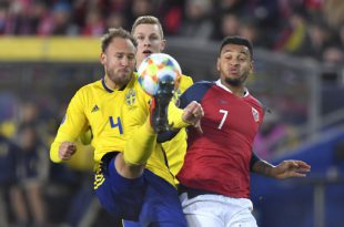 คลิปไฮไลท์ยูโร 2020 รอบคัดเลือก สวีเดน 1-1 นอร์เวย์ Sweden 1-1 Norway