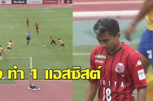 เจทำแอสซิสต์! ชมฟอร์มของ”ชนาธิป สรงกระสินธ์”ในนัดที่ ซับโปโร พ่ายให้กับ เวกัลตะ เซนได 1-3 (ชมคลิป)